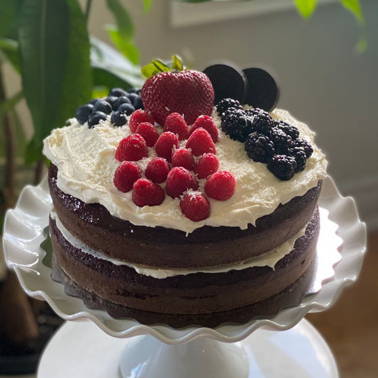 Victoria Chocolate Cream Berry Cake
