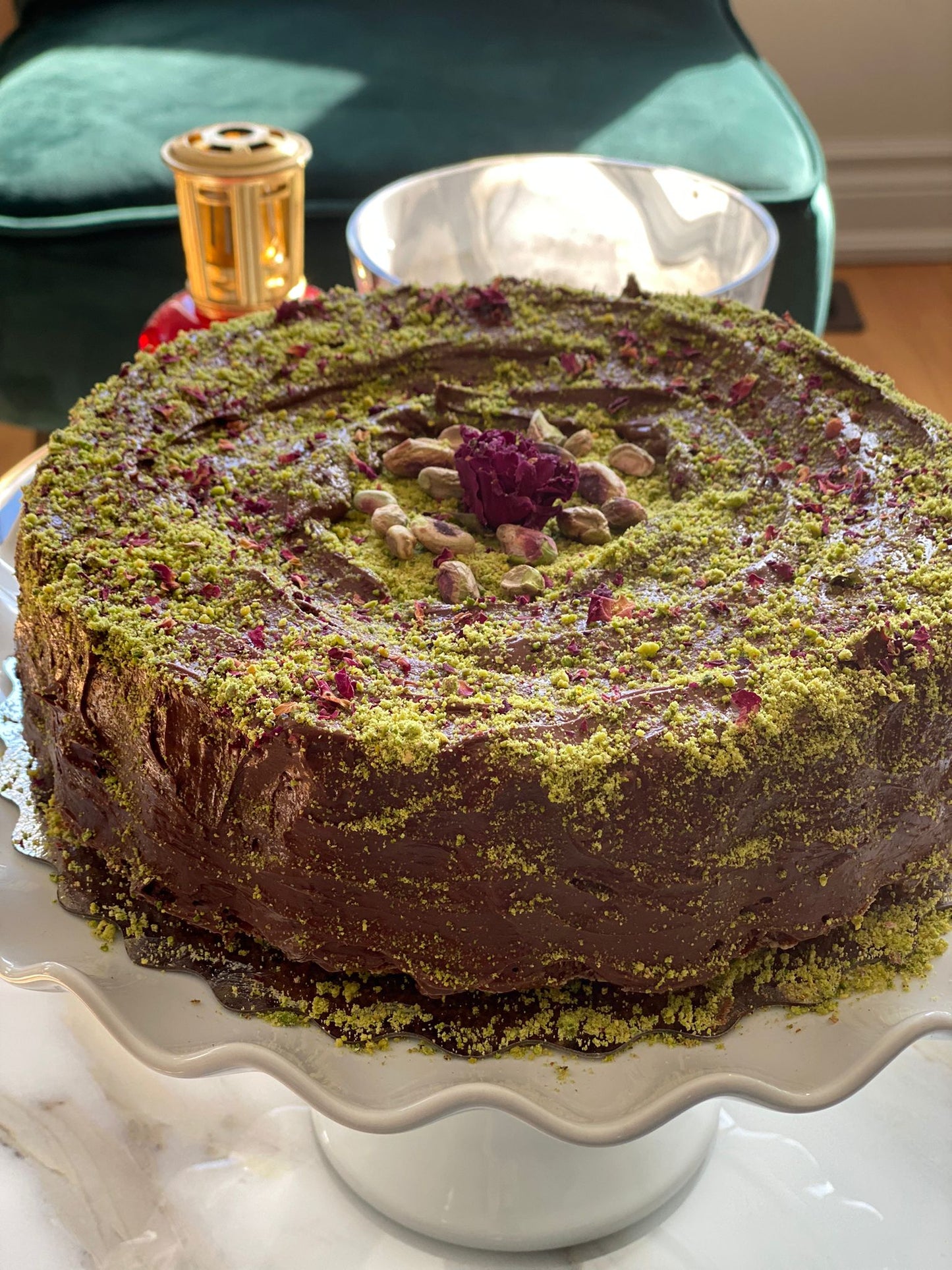 Pistachio Chocolate Cake