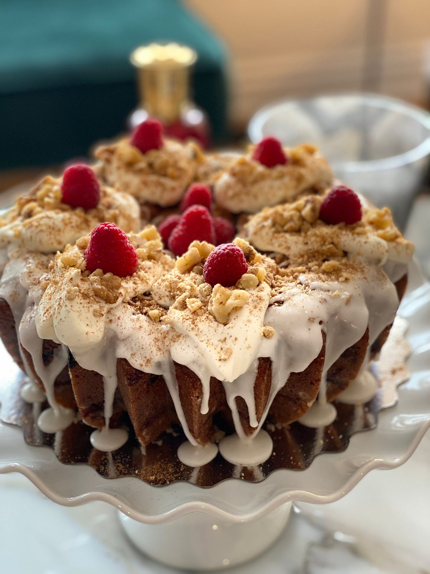 Vanilla Blueberry Cream Cake